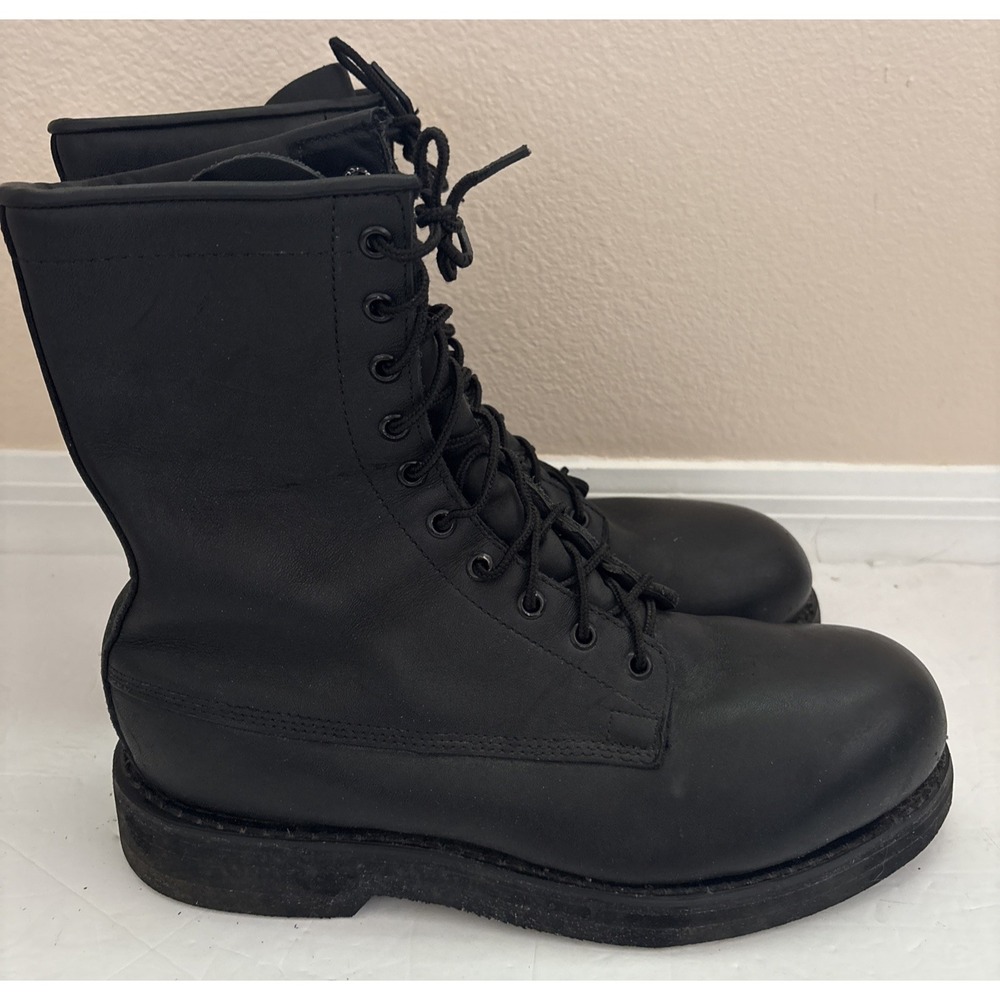 Addison Shoe Company Military Boots Men Leather Combat Steel Toe USA Vibram 9.5W